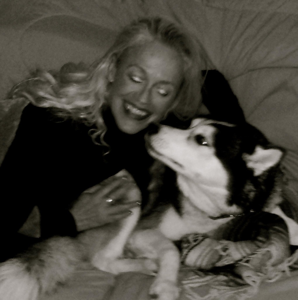 Jeannie Marie Blaha with her beloved Husky Rescue,Garçon du Soleil